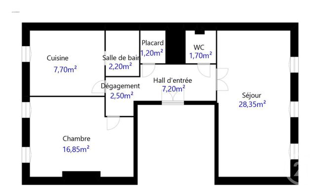 Appartement à vendre - 2 pièces - 68.0 m2 - MARSEILLE - 13006 - PROVENCE-ALPES-COTE-D-AZUR - Century 21 Intramuros