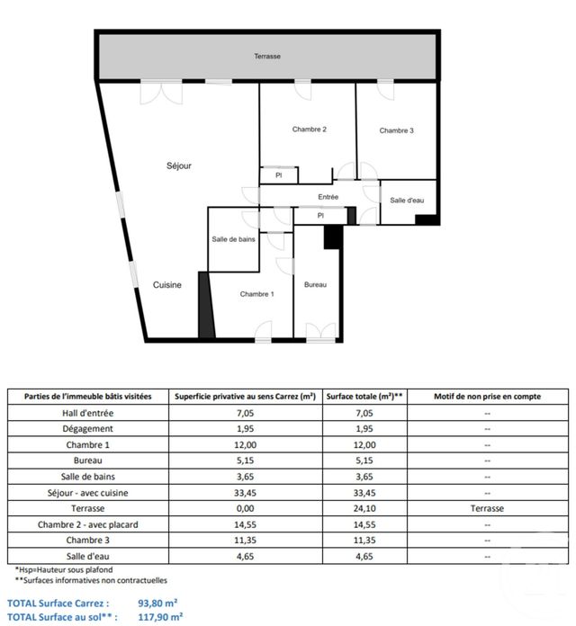 Appartement T4 à vendre - 4 pièces - 93.8 m2 - MARSEILLE - 13003 - PROVENCE-ALPES-COTE-D-AZUR - Century 21 Intramuros