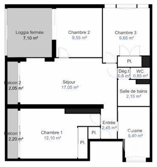 Appartement T4 à vendre - 4 pièces - 59.8 m2 - MARSEILLE - 13009 - PROVENCE-ALPES-COTE-D-AZUR - Century 21 Intramuros Appartement T4 à vendre - 4 pièces - 59.8 m2 - MARSEILLE - 13009 - PROVENCE-ALPES-COTE-D-AZUR - Century 21 Intramuros