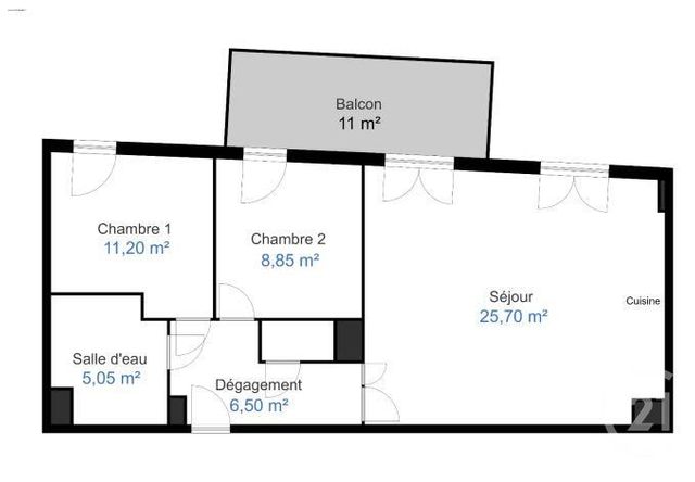 appartement à vendre - 3 pièces - 59.4 m2 - MARSEILLE - 13015 - PROVENCE-ALPES-COTE-D-AZUR - Century 21 Intramuros appartement à vendre - 3 pièces - 59.4 m2 - MARSEILLE - 13015 - PROVENCE-ALPES-COTE-D-AZUR - Century 21 Intramuros