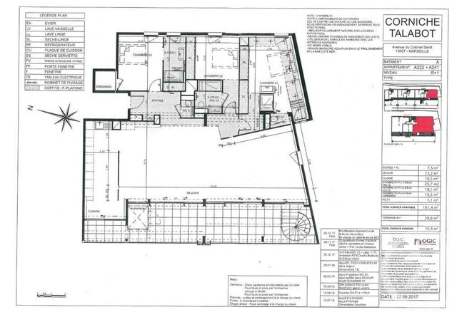 Appartement T4 à vendre - 4 pièces - 161.4 m2 - MARSEILLE - 13007 - PROVENCE-ALPES-COTE-D-AZUR - Century 21 Intramuros Appartement T4 à vendre - 4 pièces - 161.4 m2 - MARSEILLE - 13007 - PROVENCE-ALPES-COTE-D-AZUR - Century 21 Intramuros